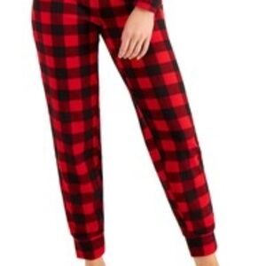 **JENNI* Red x Black Plaid Pajama Sleep Pants Intimates Size L